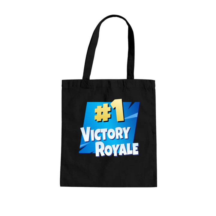 Number 1 Victory Royale - taška s potlačou pre fanúšikov hry Fortnite
