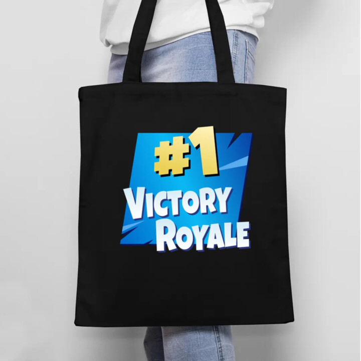 Number 1 Victory Royale - taška s potlačou pre fanúšikov hry Fortnite
