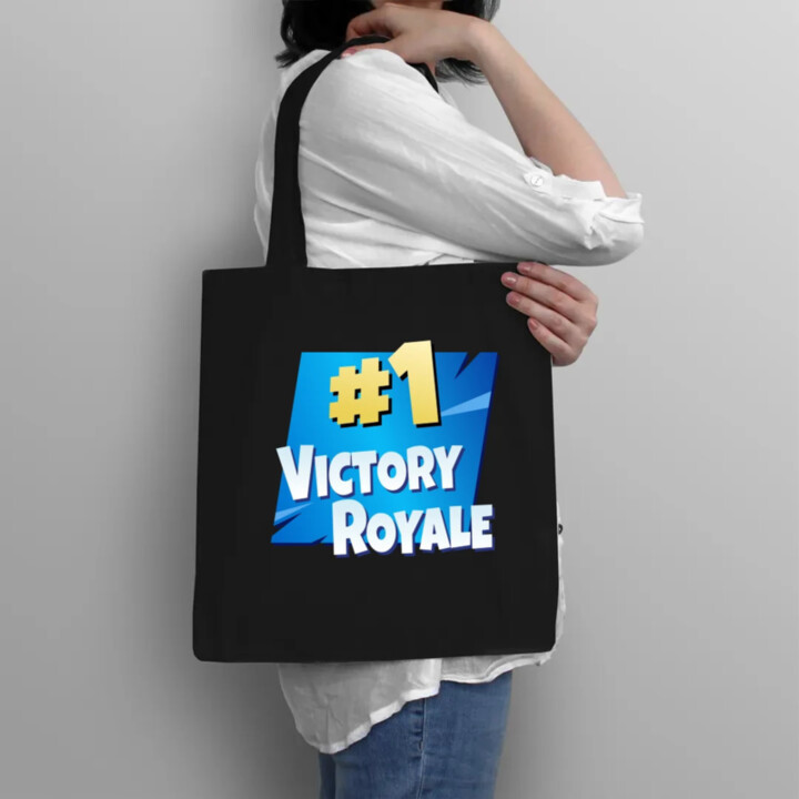 Number 1 Victory Royale - taška s potlačou pre fanúšikov hry Fortnite