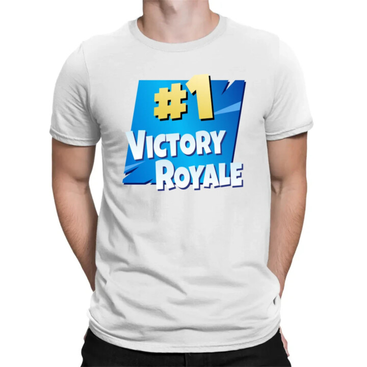 Number 1 Victory Royale - pánske tričko s potlačou pre fanúšikov hry Fortnite