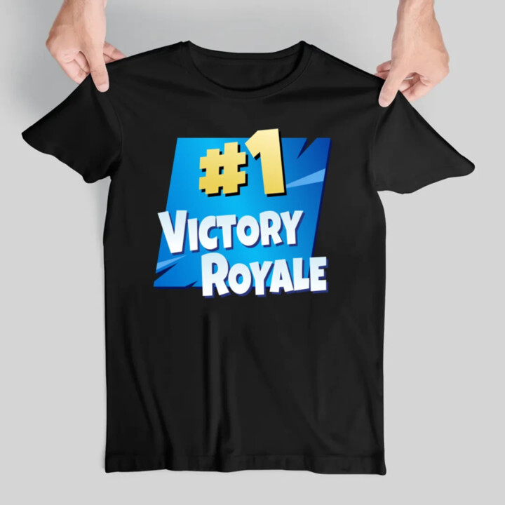 Number 1 Victory Royale - pánske tričko s potlačou pre fanúšikov hry Fortnite