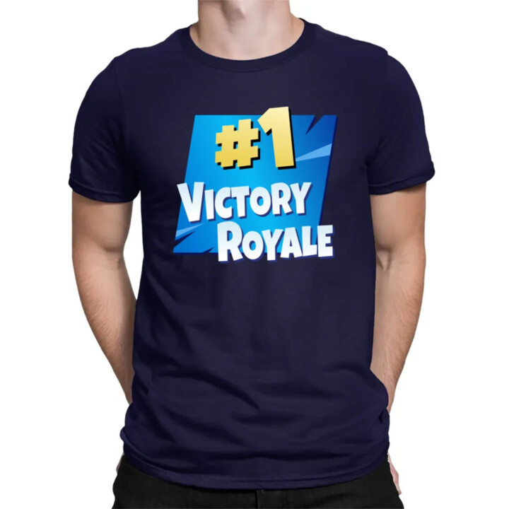 Number 1 Victory Royale - pánske tričko s potlačou pre fanúšikov hry Fortnite