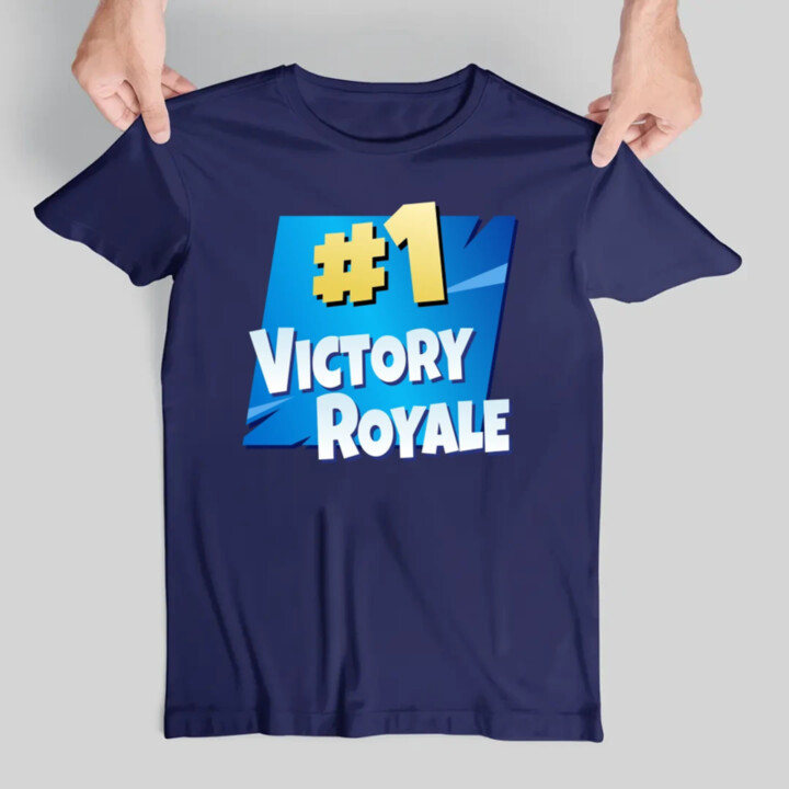 Number 1 Victory Royale - pánske tričko s potlačou pre fanúšikov hry Fortnite