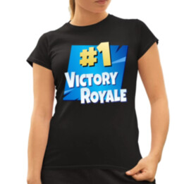 Number 1 Victory Royale - dámske tričko s potlačou pre fanúšikov hry Fortnite