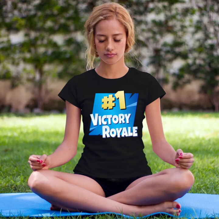 Number 1 Victory Royale - dámske tričko s potlačou pre fanúšikov hry Fortnite