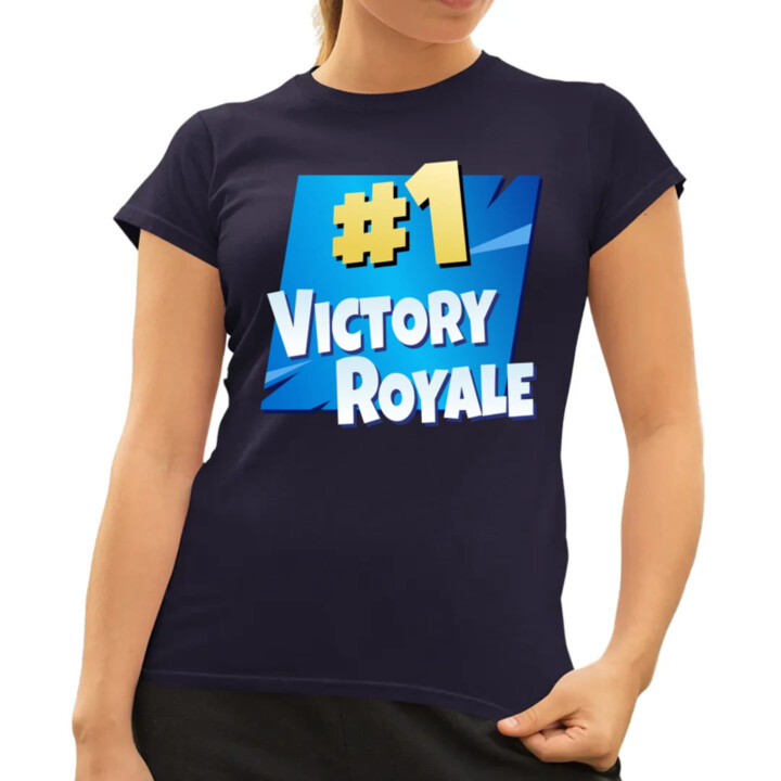 Number 1 Victory Royale - dámske tričko s potlačou pre fanúšikov hry Fortnite