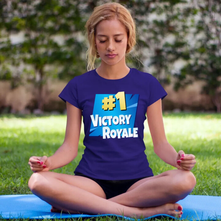 Number 1 Victory Royale - dámske tričko s potlačou pre fanúšikov hry Fortnite