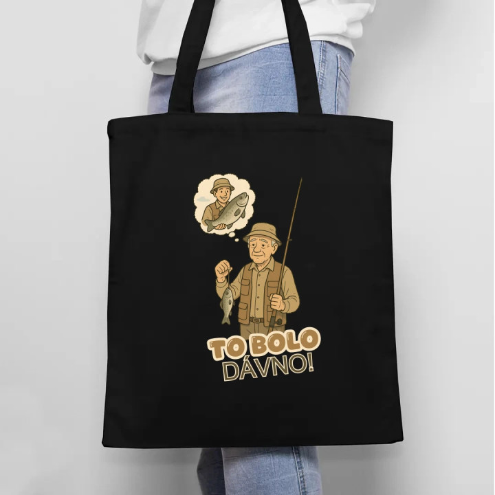 To bolo dávno - rybár - taška s potlačou