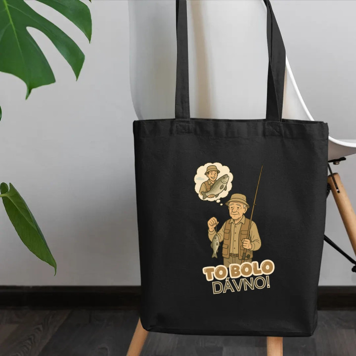 To bolo dávno - rybár - taška s potlačou