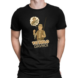To bolo dávno - rybár - pánske tričko s potlačou