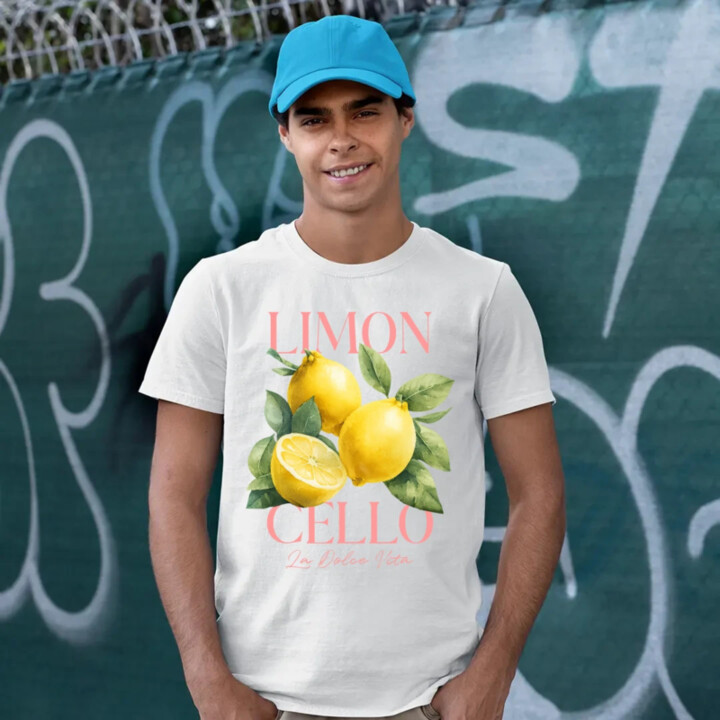 Limoncello La Dolce Vita - Citrón Lemon - pánske tričko s potlačou