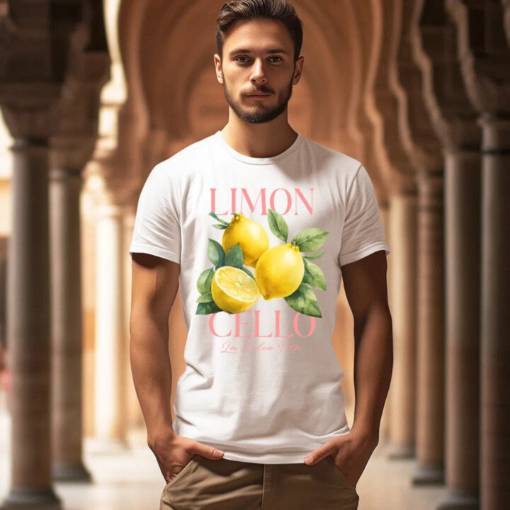 Limoncello La Dolce Vita - Citrón Lemon - pánske tričko s potlačou