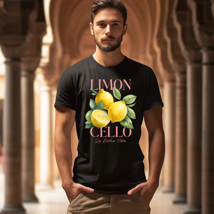 Limoncello La Dolce Vita - Citrón Lemon - pánske tričko s potlačou