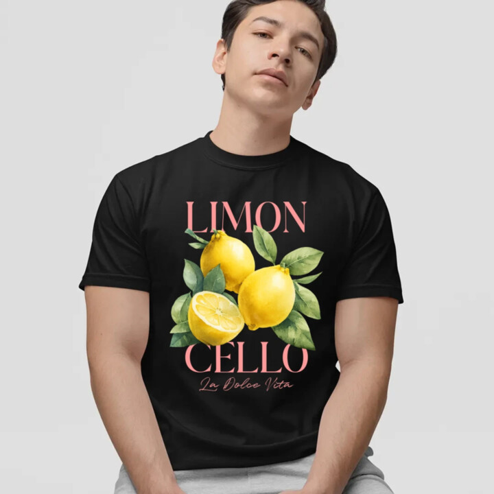Limoncello La Dolce Vita - Citrón Lemon - pánske tričko s potlačou
