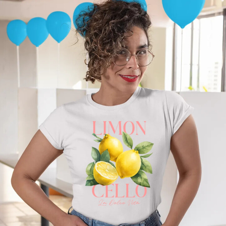 Limoncello La Dolce Vita - Citrón Lemon - dámske tričko s potlačou