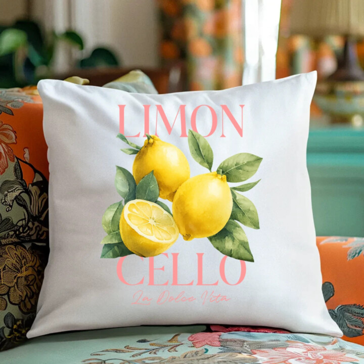 Limoncello La Dolce Vita - Citrón Lemon - vankúš s potlačou
