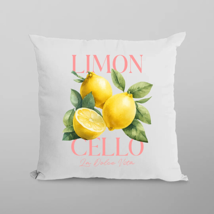 Limoncello La Dolce Vita - Citrón Lemon - vankúš s potlačou