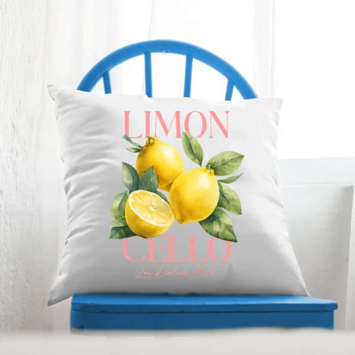 Limoncello La Dolce Vita - Citrón Lemon - vankúš s potlačou