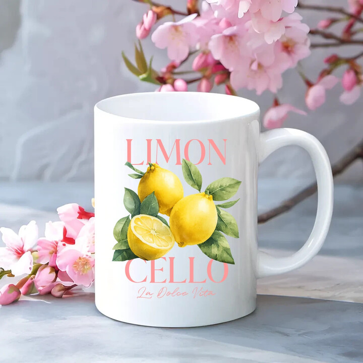 Limoncello La Dolce Vita - Citrón Lemon - keramický hrnček s potlačou