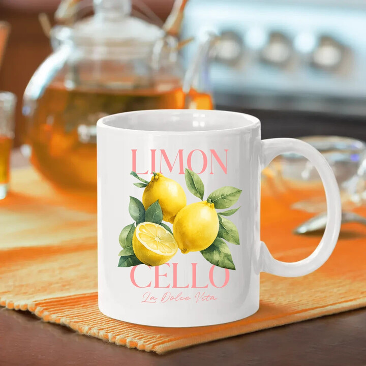 Limoncello La Dolce Vita - Citrón Lemon - keramický hrnček s potlačou