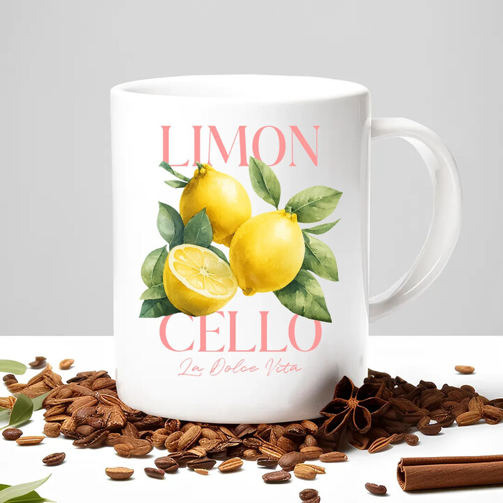 Limoncello La Dolce Vita - Citrón Lemon - keramický hrnček s potlačou