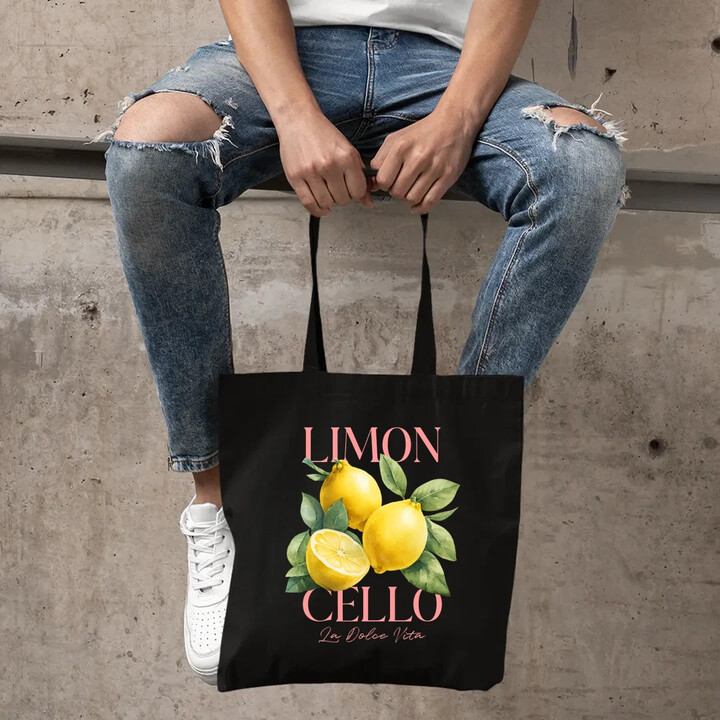 Limoncello La Dolce Vita - Citrón Lemon - taška s potlačou