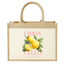Limoncello La Dolce Vita - Citrón Lemon - Jutová taška s potlačou