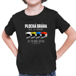 Plochá dráha nie je hobby, je to môj útek z reality - detské tričko s potlačou