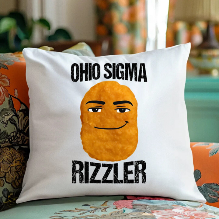Ohio sigma rizzler - vankúš s potlačou