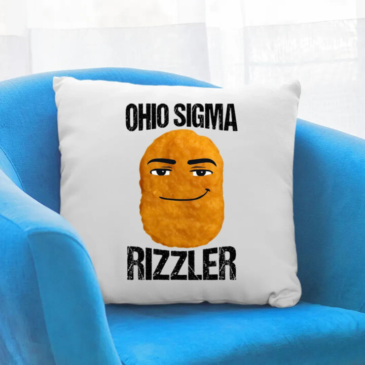 Ohio sigma rizzler - vankúš s potlačou