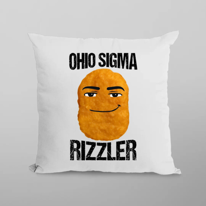Ohio sigma rizzler - vankúš s potlačou