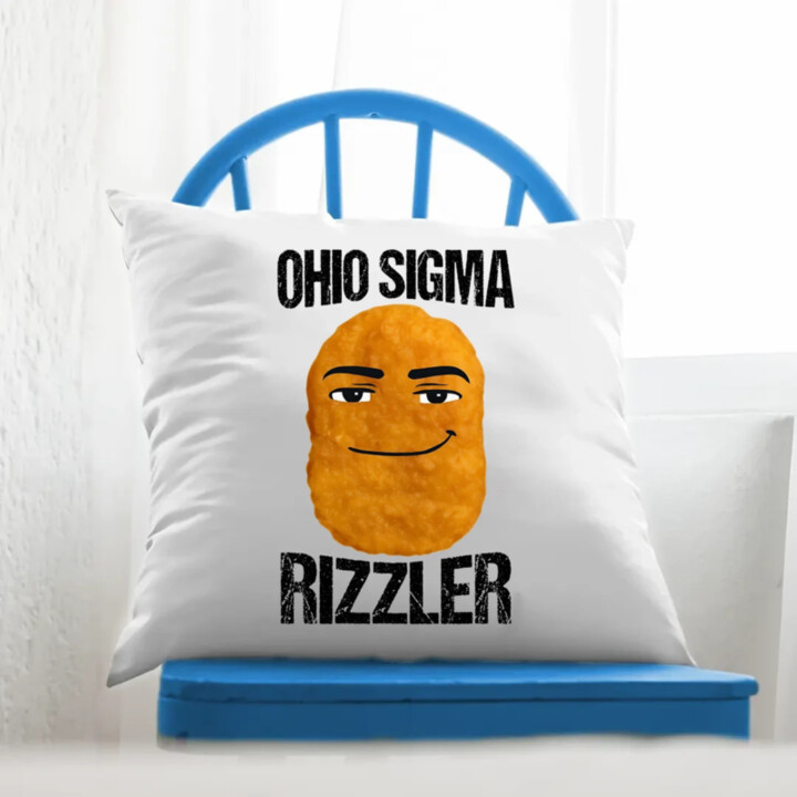 Ohio sigma rizzler - vankúš s potlačou