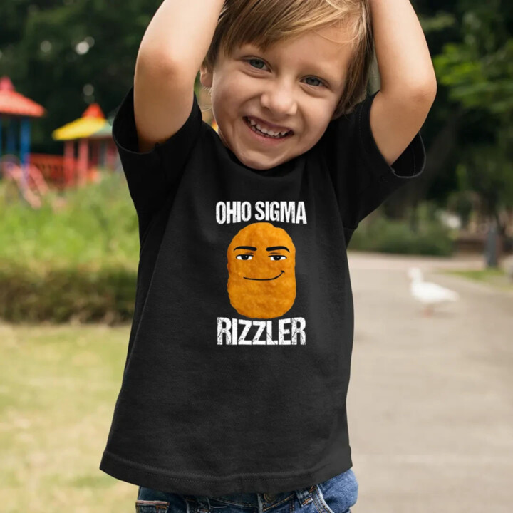 Ohio sigma rizzler - detské tričko s potlačou