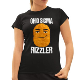 Ohio sigma rizzler - dámske tričko s potlačou