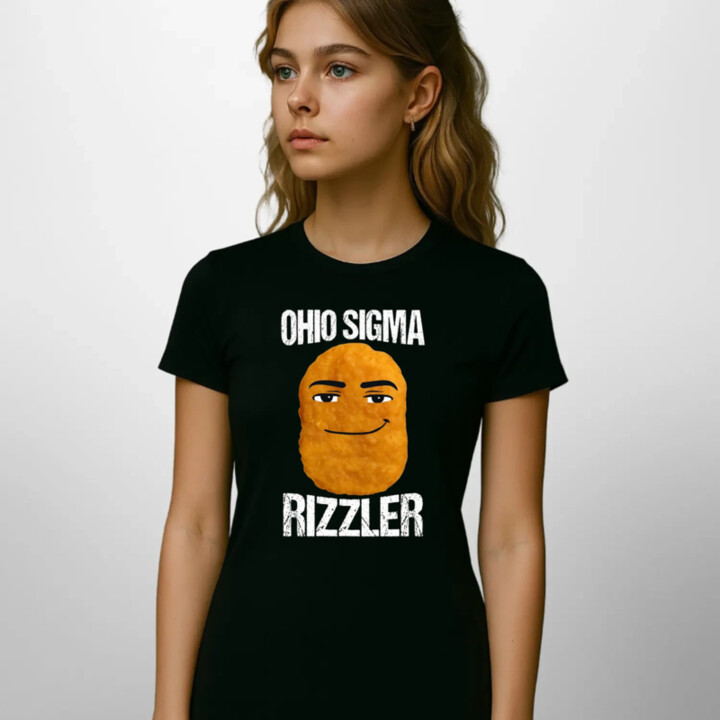 Ohio sigma rizzler - dámske tričko s potlačou