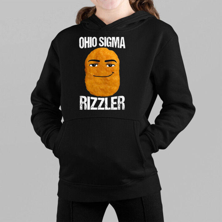 Ohio sigma rizzler - detská mikina s kapucňou