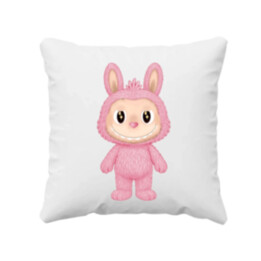Plyšový Maskot Bubu Ružová - vankúš s potlačou pre fanúšikov Labubu