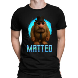 Matteo - Italian Brainrot - trpaslík s okuliarmi - pánske tričko s potlačou MATTEOOOOOOOOOO