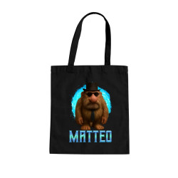 Matteo - Italian Brainrot - trpaslík s okuliarmi - taška s potlačou MATTEOOOOOOOOOO