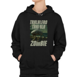 Tralalero tralala - zombie - Italian Brainrot   - dámska mikina s potlačou