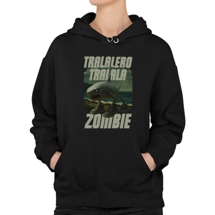 Tralalero tralala - zombie - Italian Brainrot   - dámska mikina s potlačou