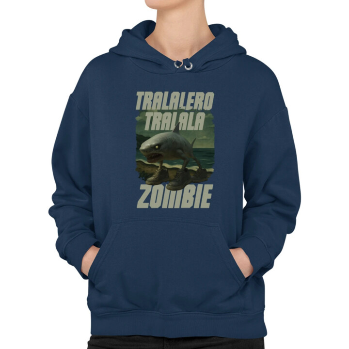 Tralalero tralala - zombie - Italian Brainrot   - dámska mikina s potlačou