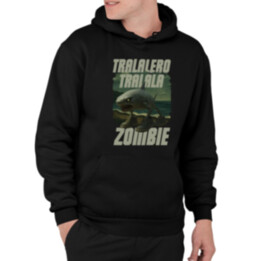 Tralalero tralala - zombie - Italian Brainrot   - pánska mikina s potlačou