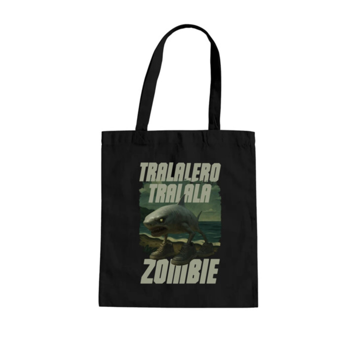 Tralalero tralala - zombie - Italian Brainrot  - taška s potlačou