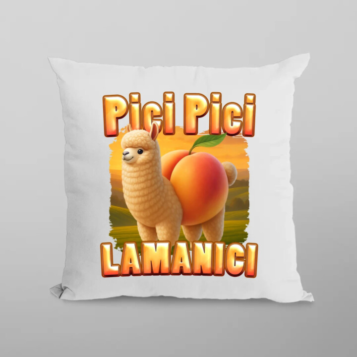Pici pici lamanici - Italian Brainrot  - vankúš s potlačou