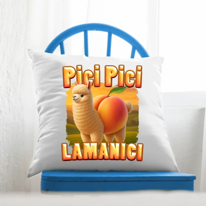 Pici pici lamanici - Italian Brainrot  - vankúš s potlačou