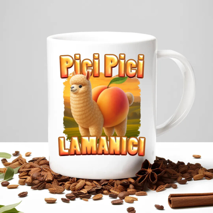 Pici pici lamanici - Italian Brainrot  - keramický hrnček s potlačou