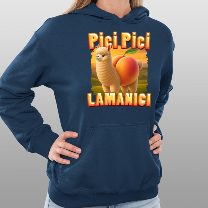 Pici pici lamanici - Italian Brainrot   - dámska mikina s potlačou
