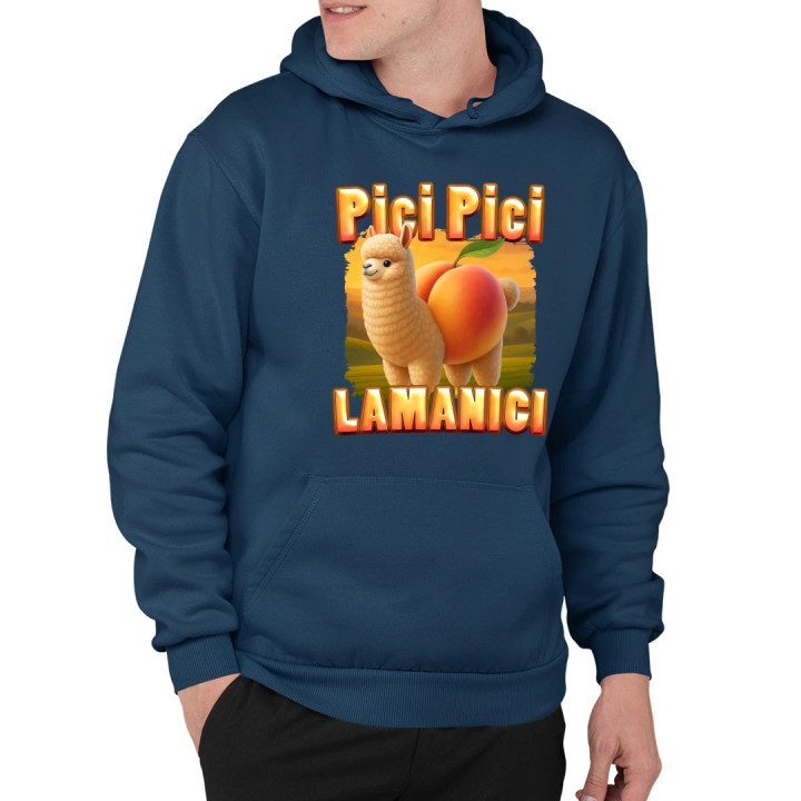 Pici pici lamanici - Italian Brainrot - pánska mikina s potlačou