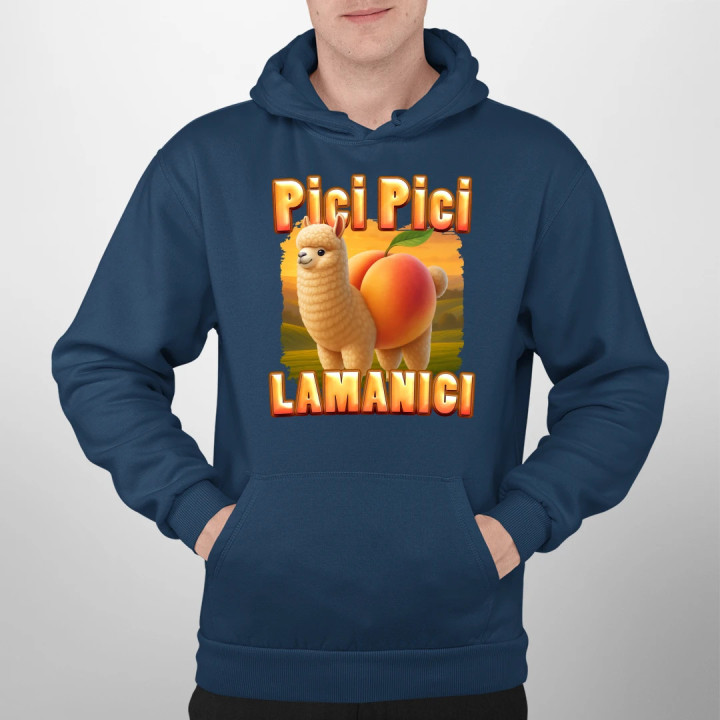 Pici pici lamanici - Italian Brainrot - pánska mikina s potlačou